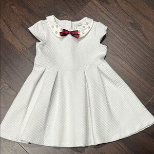 Janie & Jack dress with Peter Pan collar and pearls